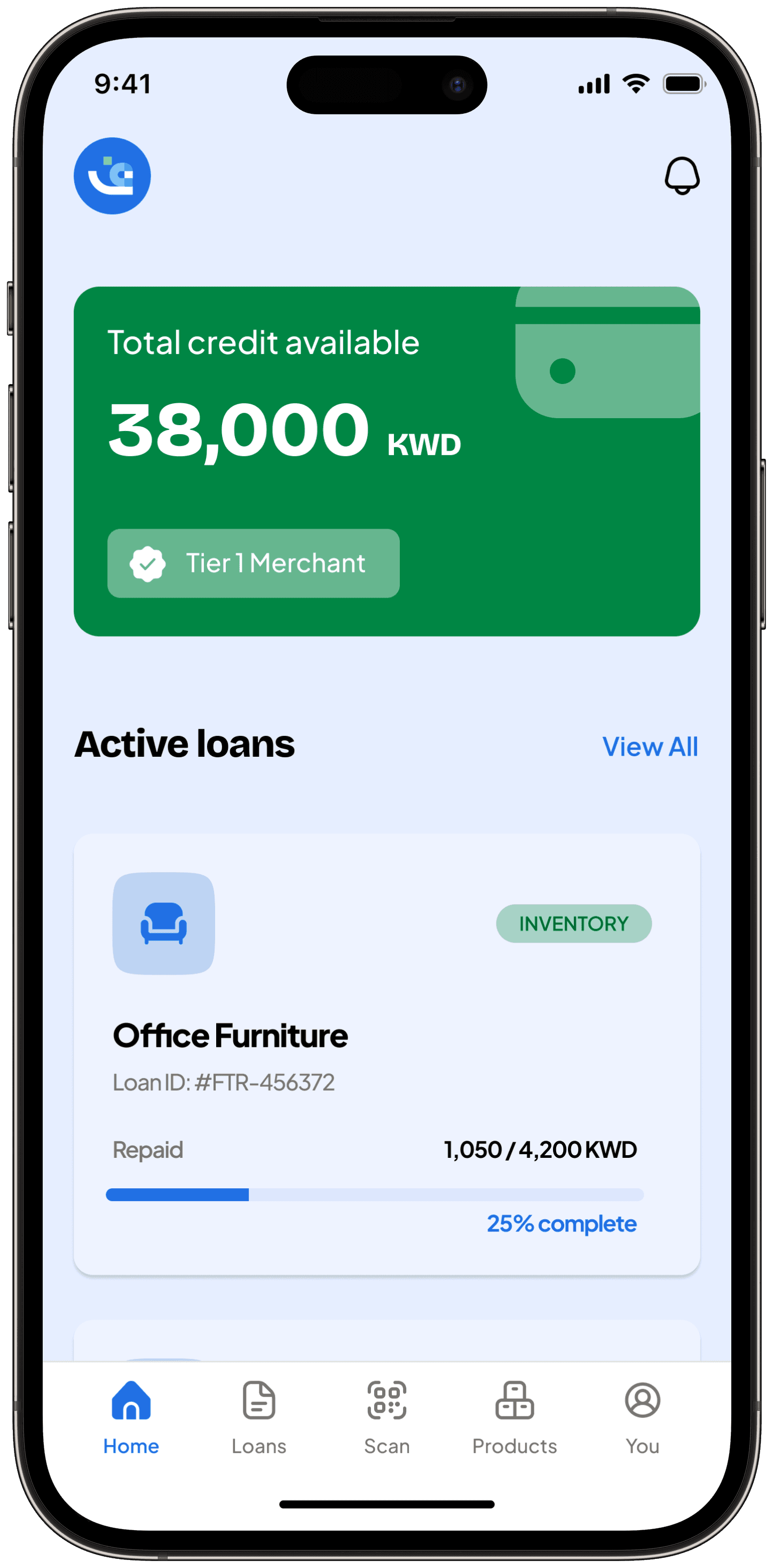 Zero interest B2B financing
